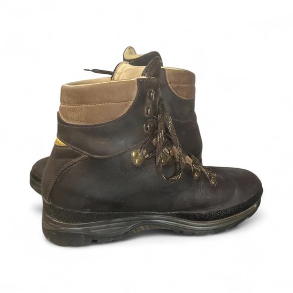 Raichle Men Leather Suede Hiking Mountaineering Boots 9.5 M Brown Ankle 4324 - Picture 9 of 9